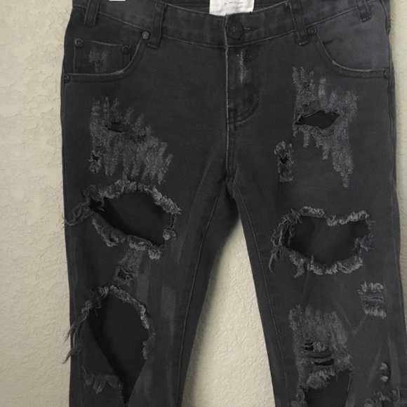 One teaspoon distressed freebird jeans black - Picture 4 of 6